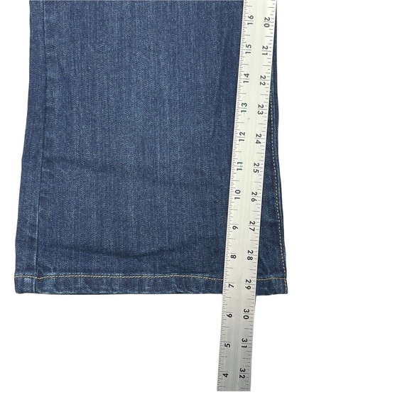 Levis 515 Womens 12S Bootcut Jeans Mid Rise Stretch‎ Dark Blue Denim Pockets - Picture 5 of 10